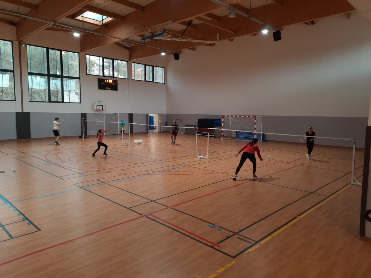 Entrainements badminton du samedi matin